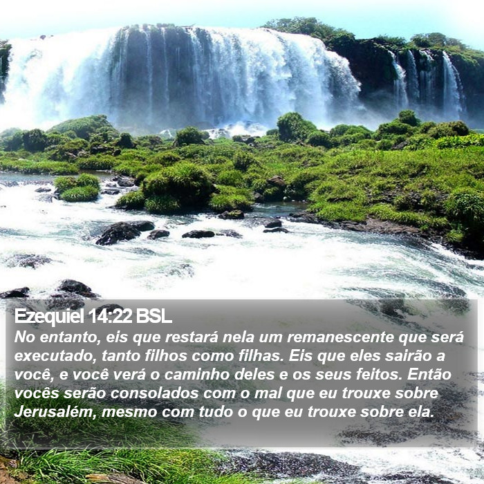 Ezequiel 14:22 BSL Bible Study