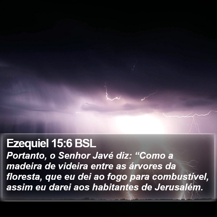 Ezequiel 15:6 BSL Bible Study