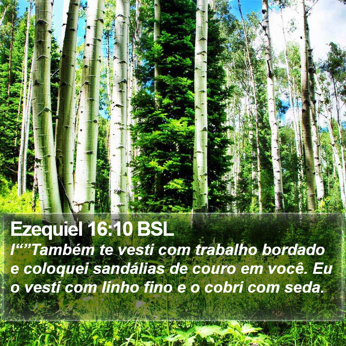 Ezequiel 16:10 BSL Bible Study