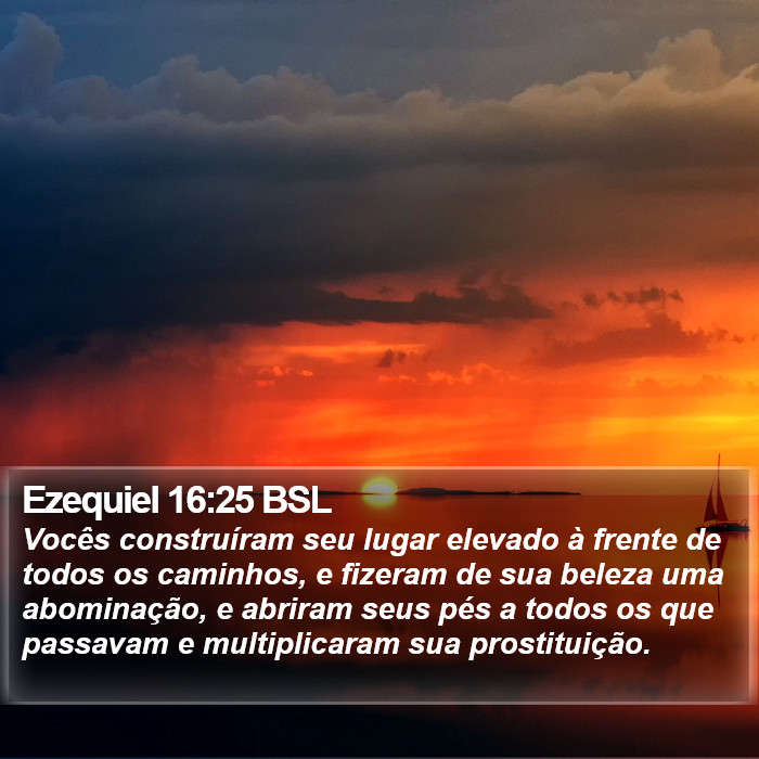 Ezequiel 16:25 BSL Bible Study