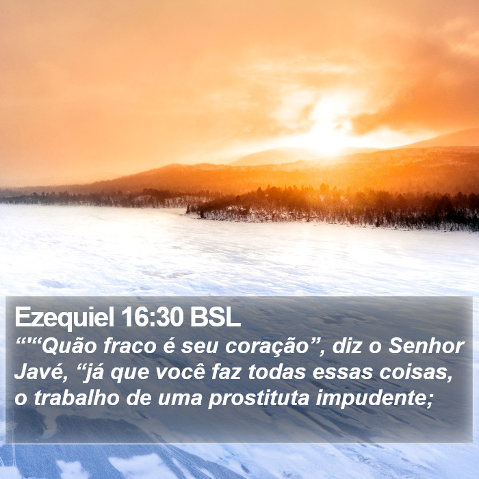 Ezequiel 16:30 BSL Bible Study