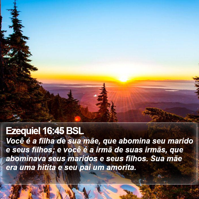 Ezequiel 16:45 BSL Bible Study