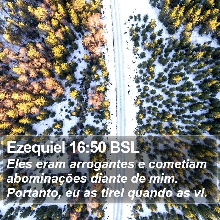 Ezequiel 16:50 BSL Bible Study
