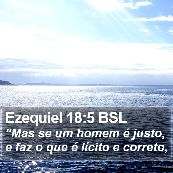 Ezequiel 18:5 BSL Bible Study