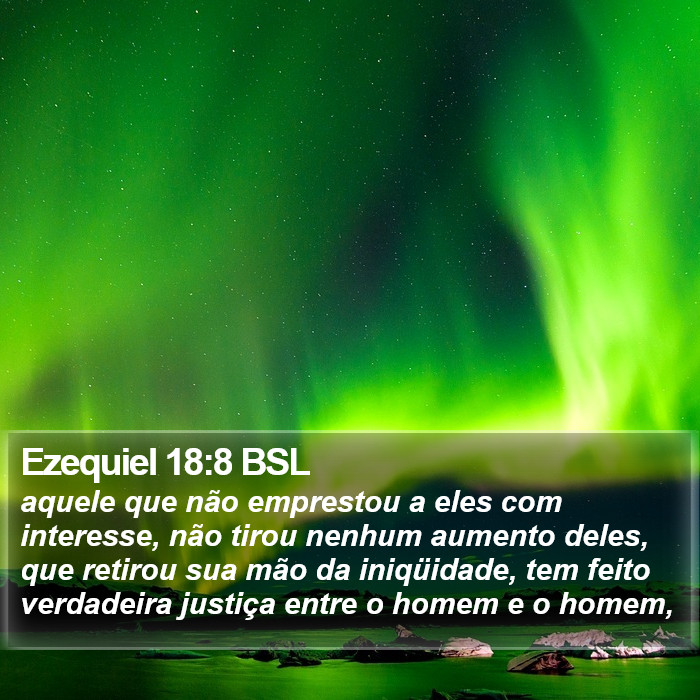 Ezequiel 18:8 BSL Bible Study