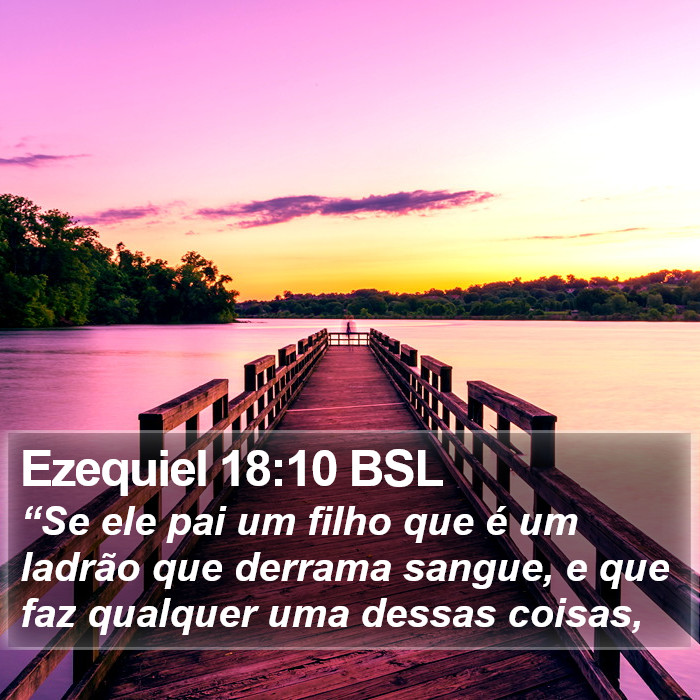 Ezequiel 18:10 BSL Bible Study