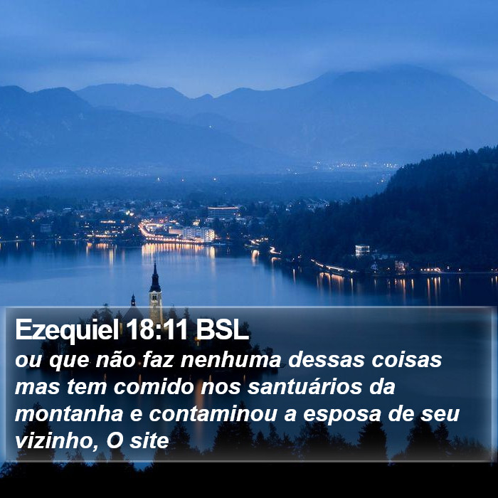 Ezequiel 18:11 BSL Bible Study