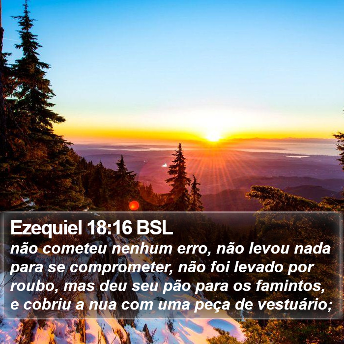 Ezequiel 18:16 BSL Bible Study