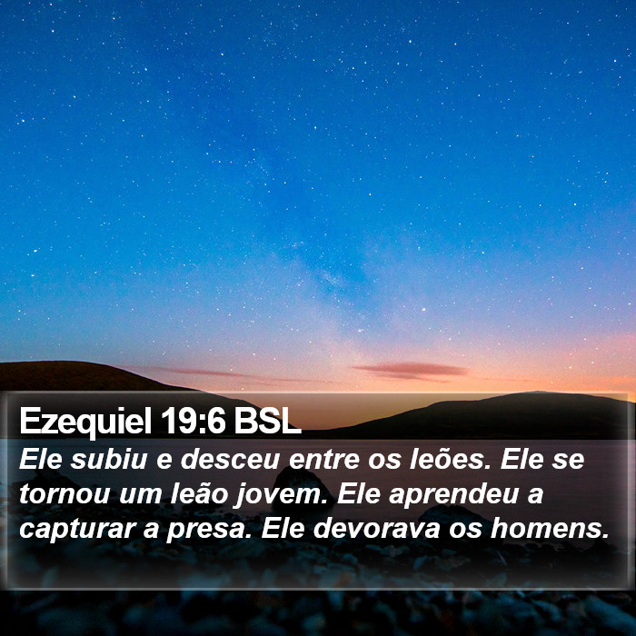 Ezequiel 19:6 BSL Bible Study