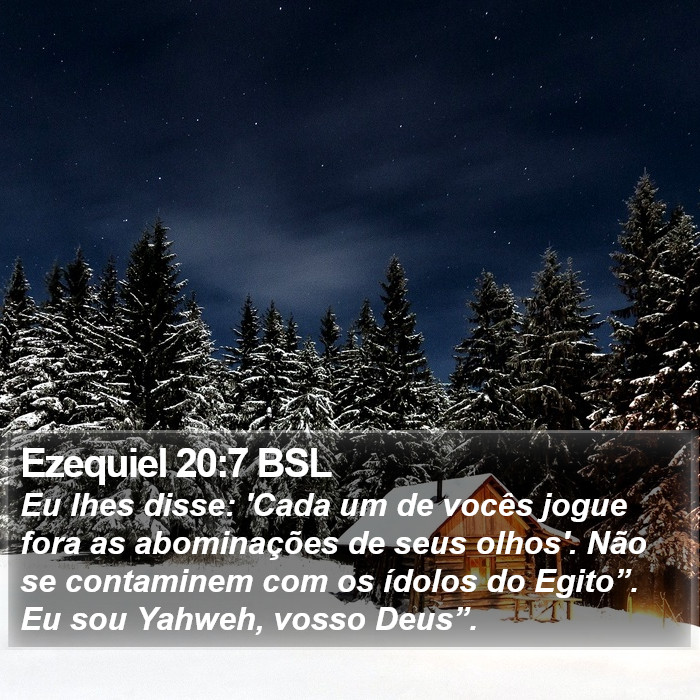 Ezequiel 20:7 BSL Bible Study