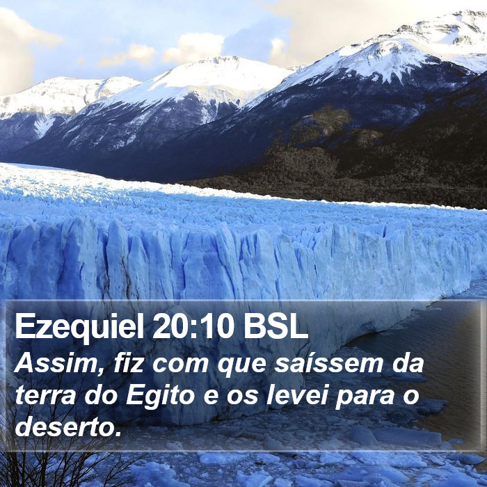 Ezequiel 20:10 BSL Bible Study