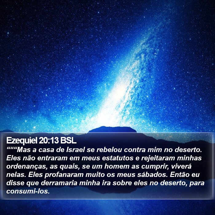 Ezequiel 20:13 BSL Bible Study