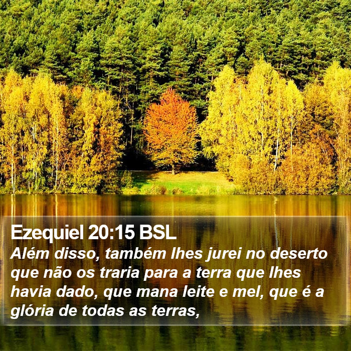 Ezequiel 20:15 BSL Bible Study