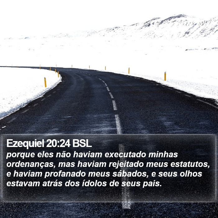 Ezequiel 20:24 BSL Bible Study