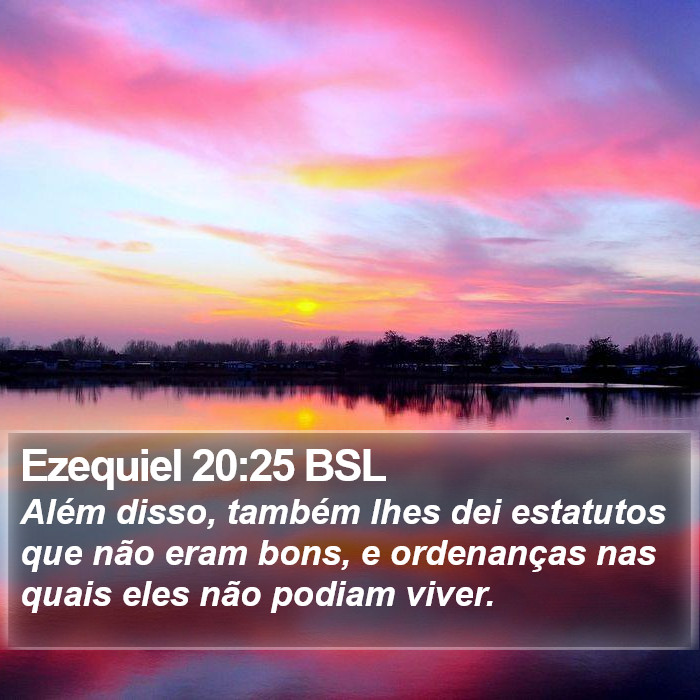 Ezequiel 20:25 BSL Bible Study