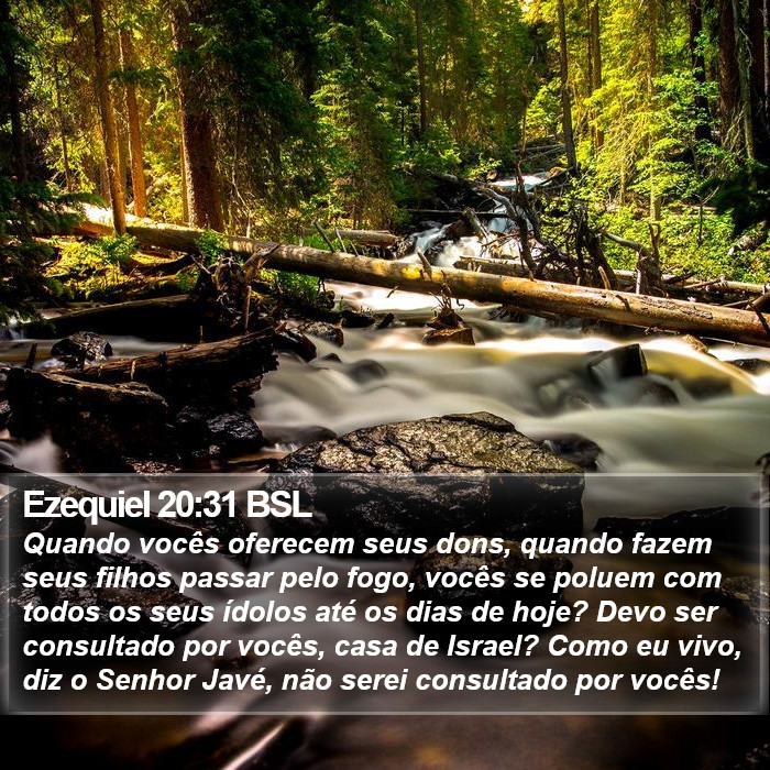 Ezequiel 20:31 BSL Bible Study