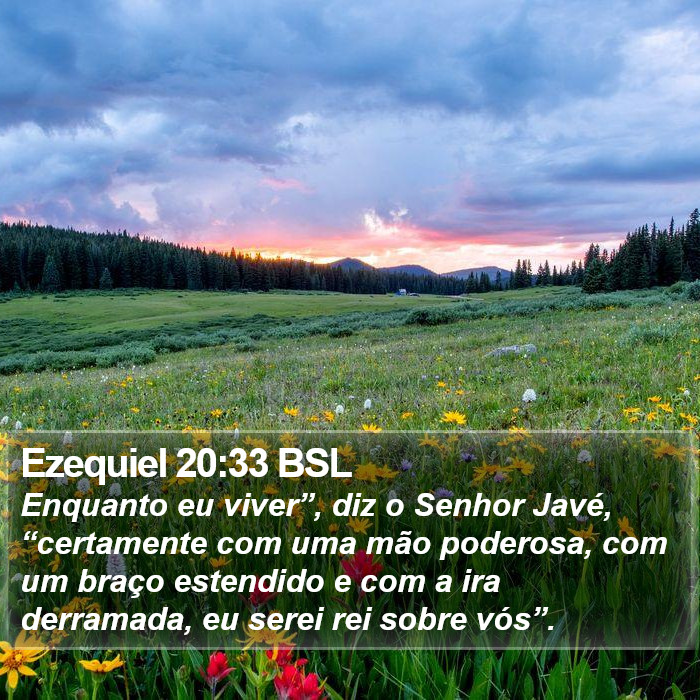 Ezequiel 20:33 BSL Bible Study