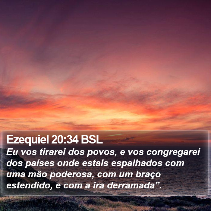 Ezequiel 20:34 BSL Bible Study
