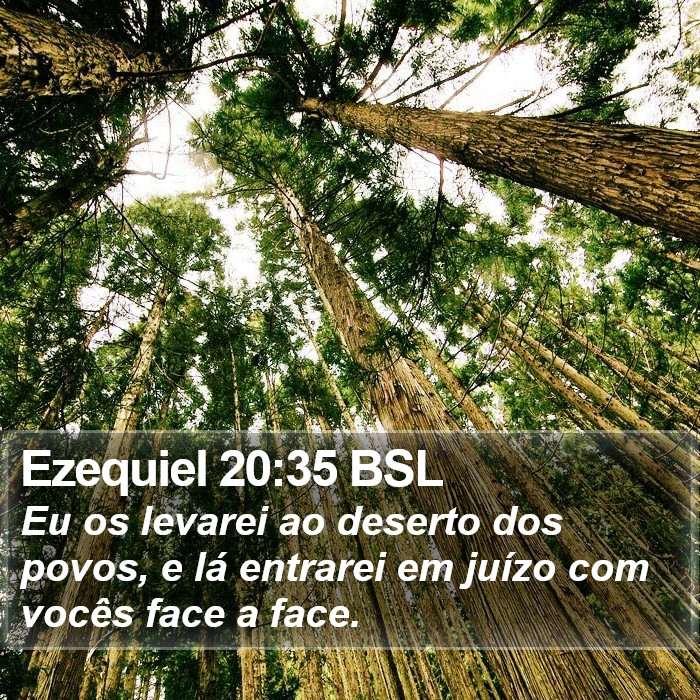 Ezequiel 20:35 BSL Bible Study