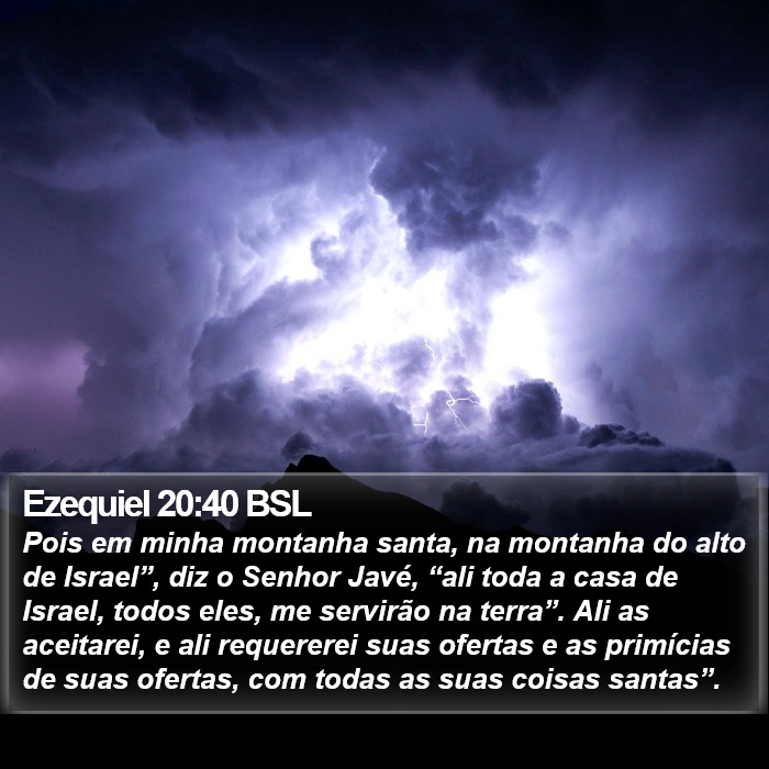 Ezequiel 20:40 BSL Bible Study