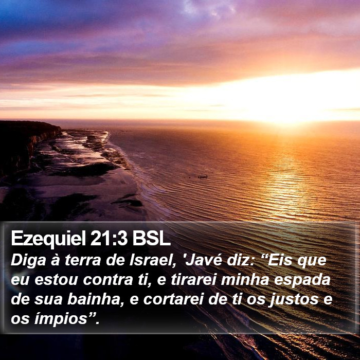 Ezequiel 21:3 BSL Bible Study