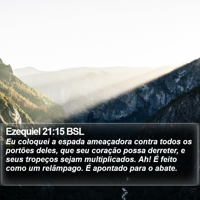 Ezequiel 21:15 BSL Bible Study