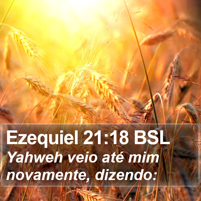 Ezequiel 21:18 BSL Bible Study