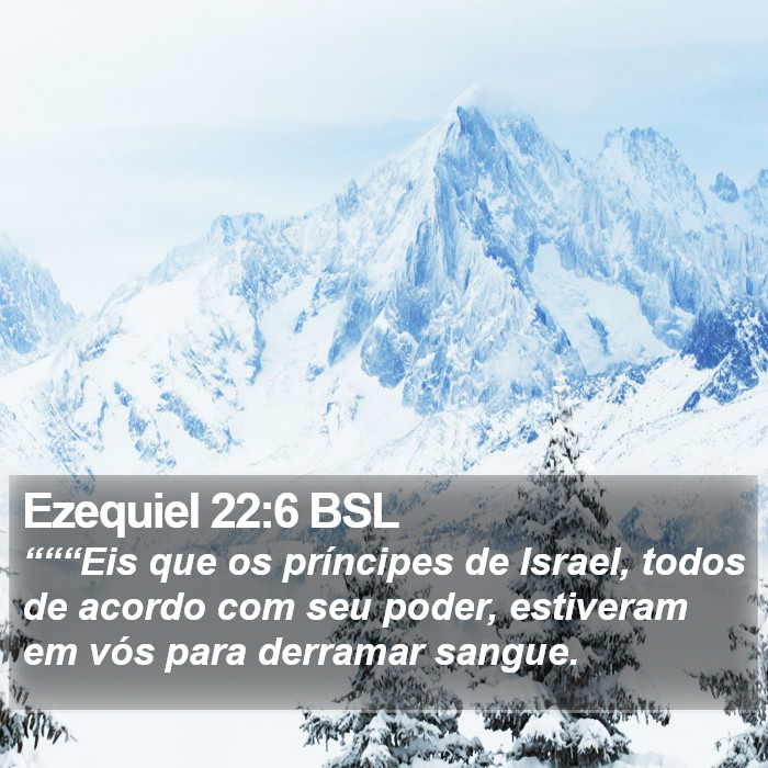 Ezequiel 22:6 BSL Bible Study