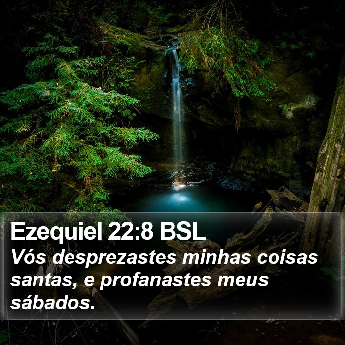 Ezequiel 22:8 BSL Bible Study