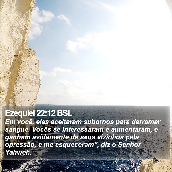 Ezequiel 22:12 BSL Bible Study