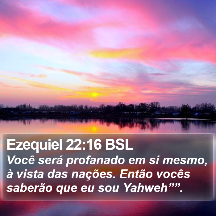 Ezequiel 22:16 BSL Bible Study