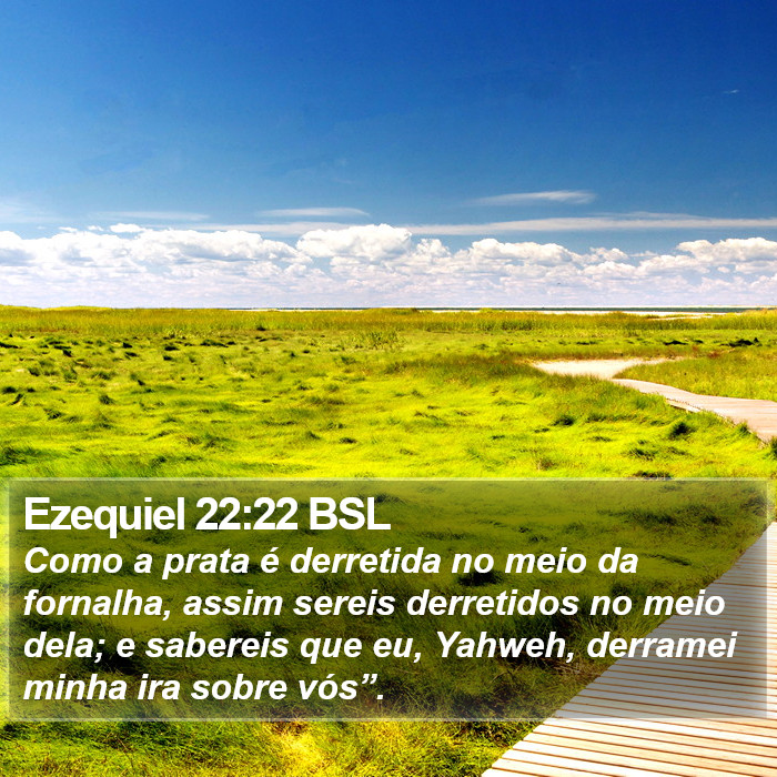 Ezequiel 22:22 BSL Bible Study