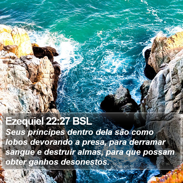 Ezequiel 22:27 BSL Bible Study