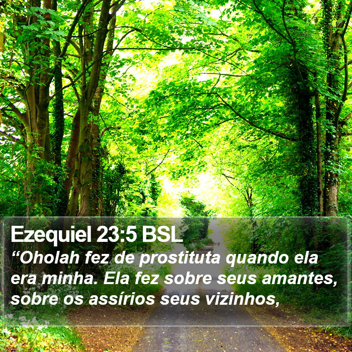 Ezequiel 23:5 BSL Bible Study