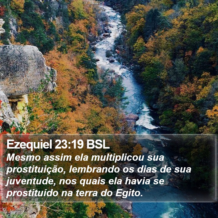 Ezequiel 23:19 BSL Bible Study