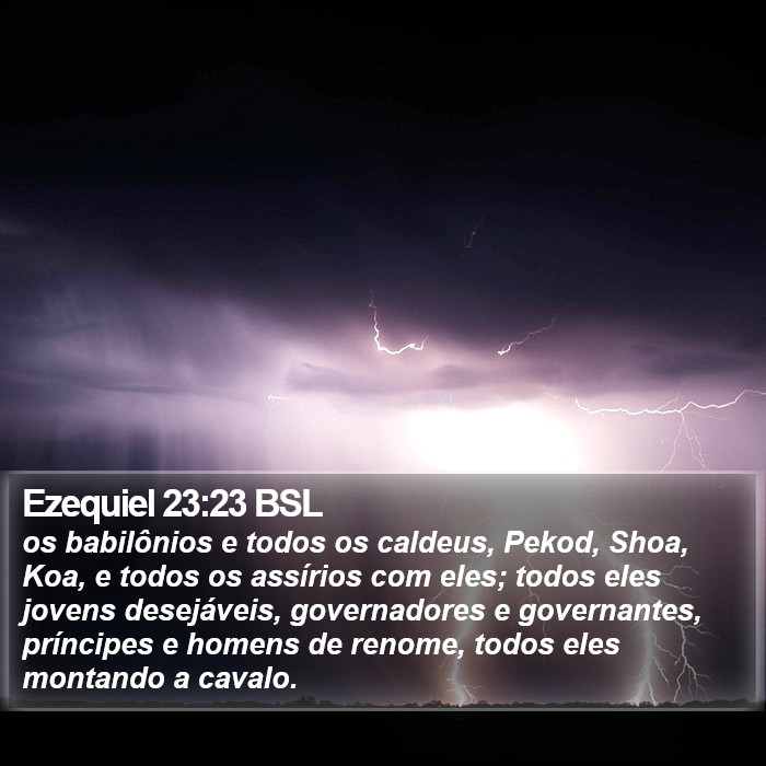 Ezequiel 23:23 BSL Bible Study