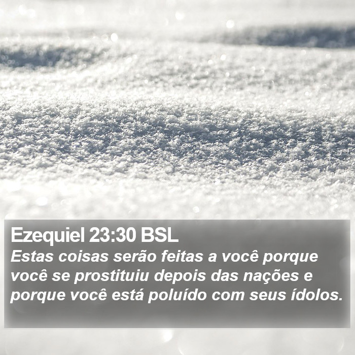 Ezequiel 23:30 BSL Bible Study