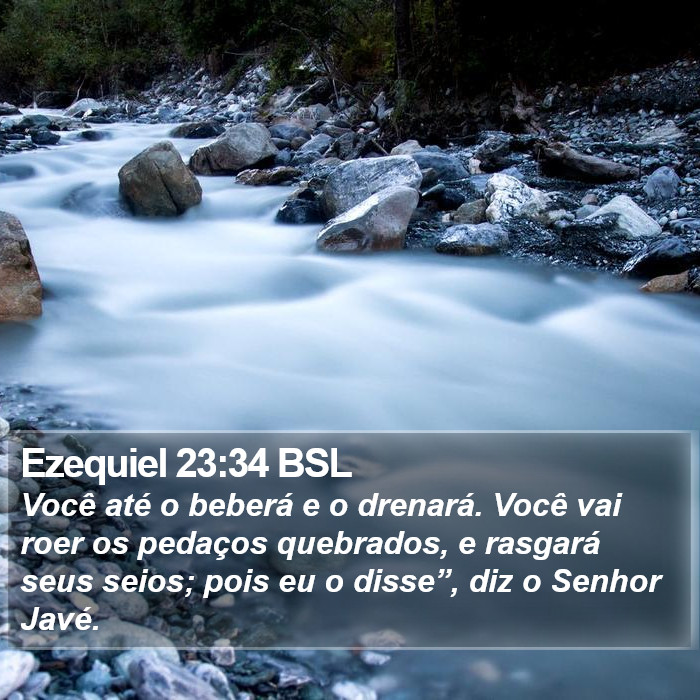 Ezequiel 23:34 BSL Bible Study