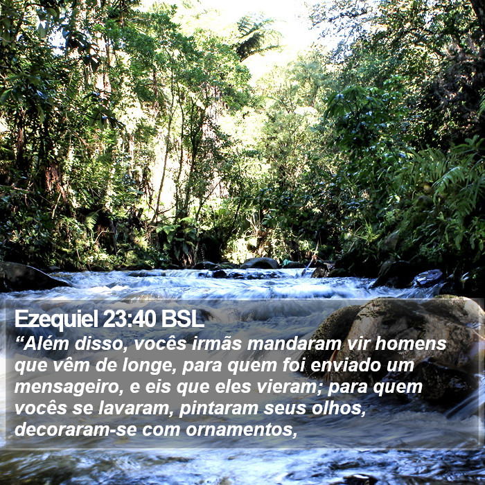 Ezequiel 23:40 BSL Bible Study