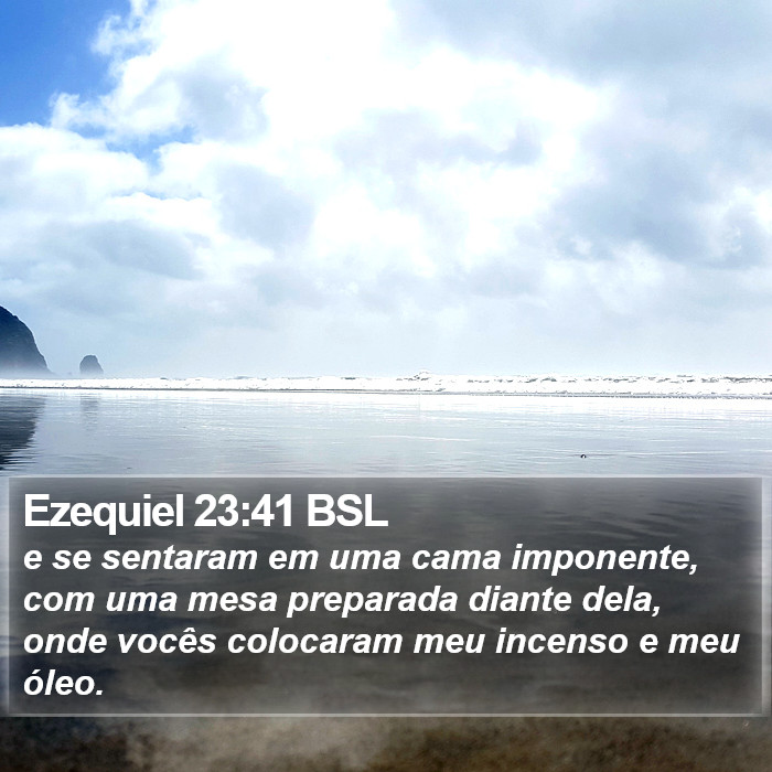 Ezequiel 23:41 BSL Bible Study