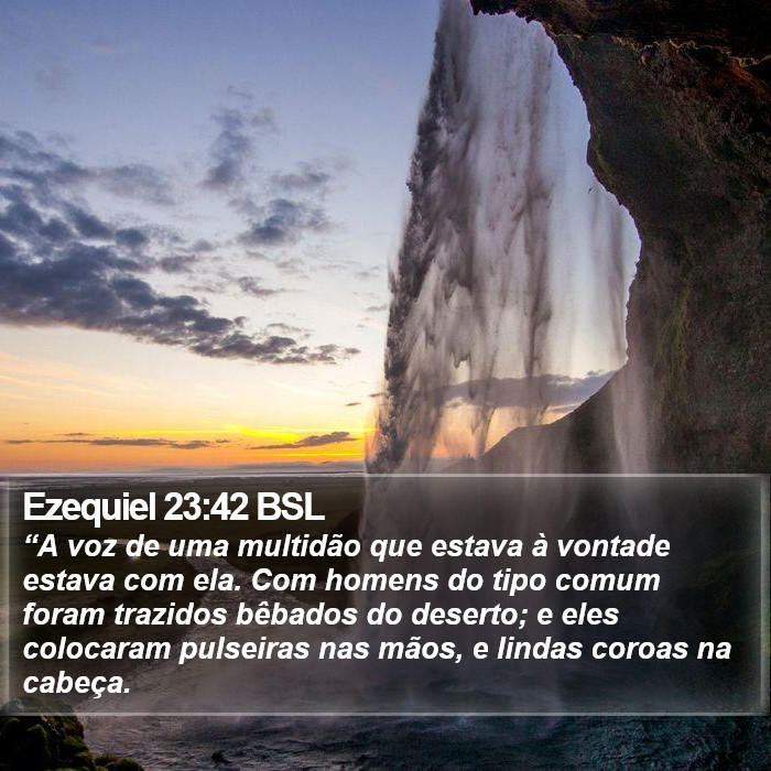 Ezequiel 23:42 BSL Bible Study