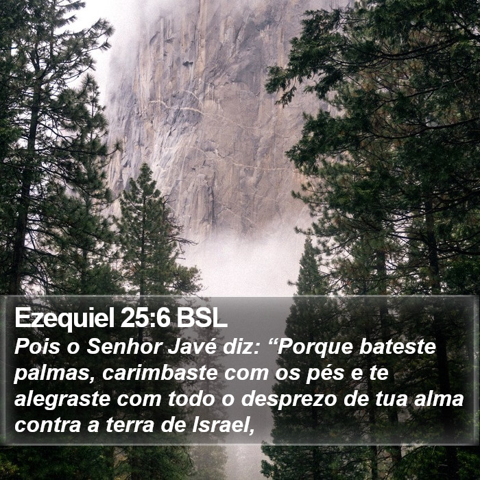 Ezequiel 25:6 BSL Bible Study