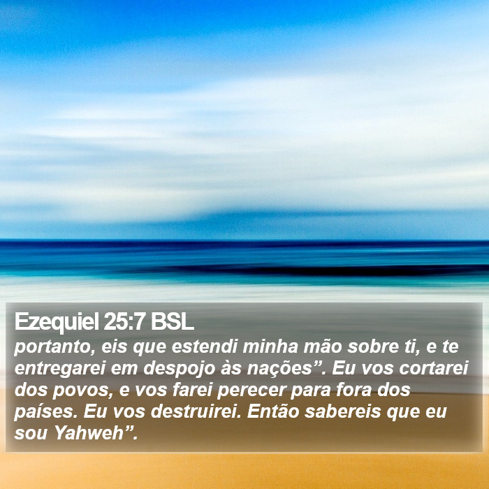 Ezequiel 25:7 BSL Bible Study