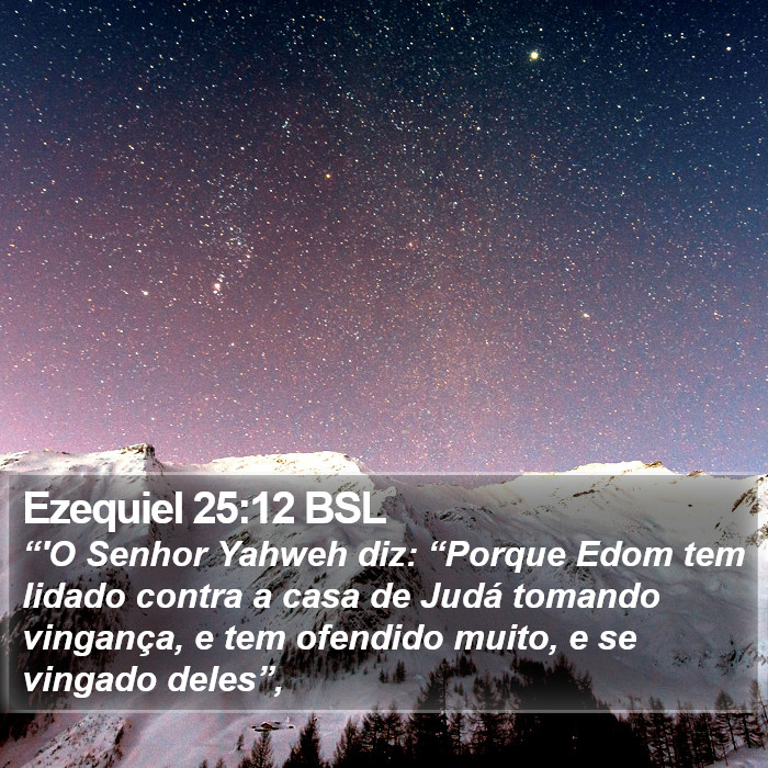 Ezequiel 25:12 BSL Bible Study