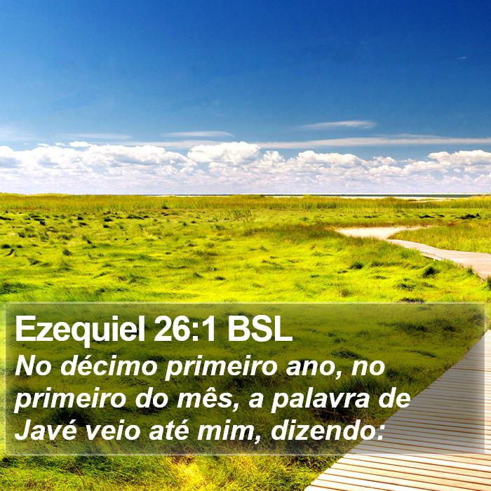 Ezequiel 26:1 BSL Bible Study