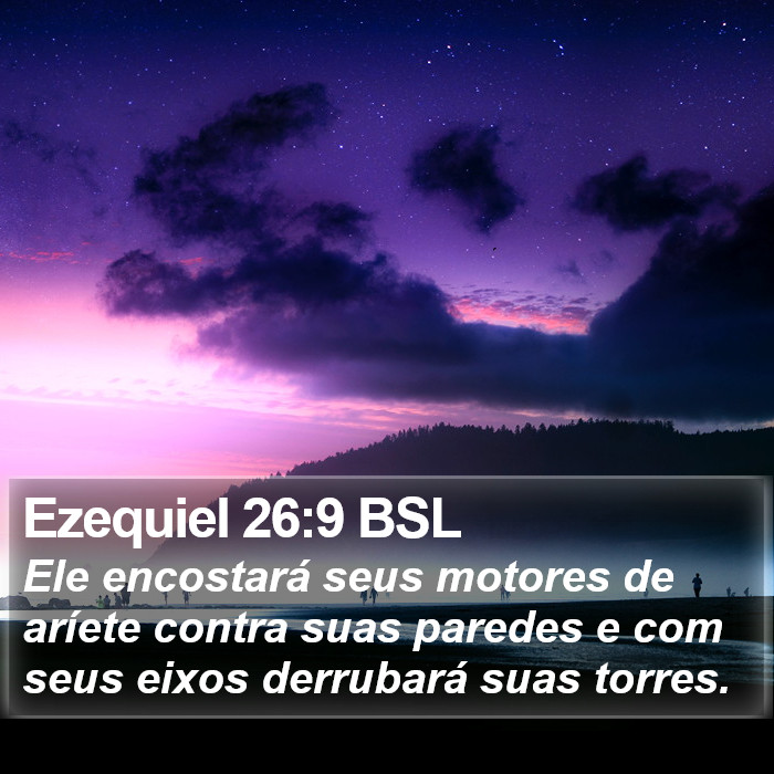 Ezequiel 26:9 BSL Bible Study