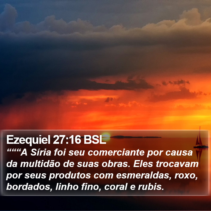 Ezequiel 27:16 BSL Bible Study