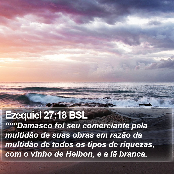 Ezequiel 27:18 BSL Bible Study