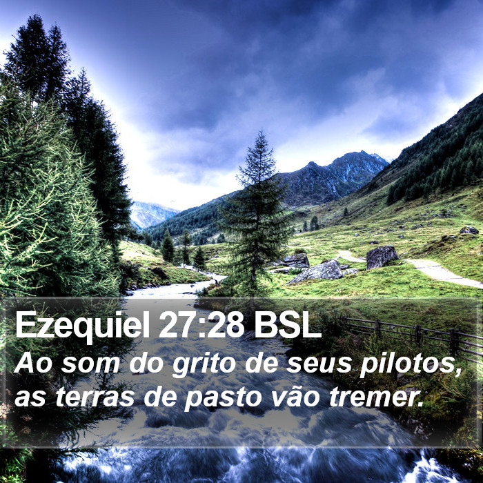Ezequiel 27:28 BSL Bible Study