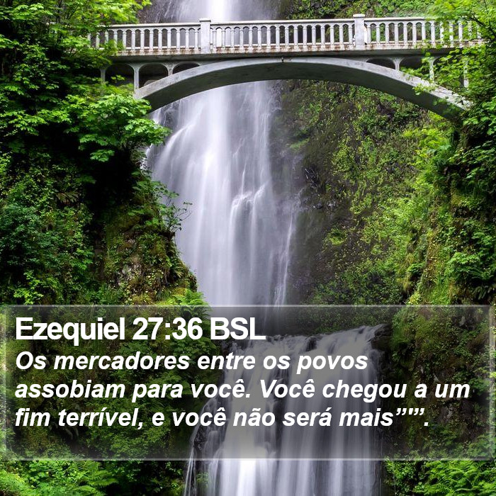 Ezequiel 27:36 BSL Bible Study